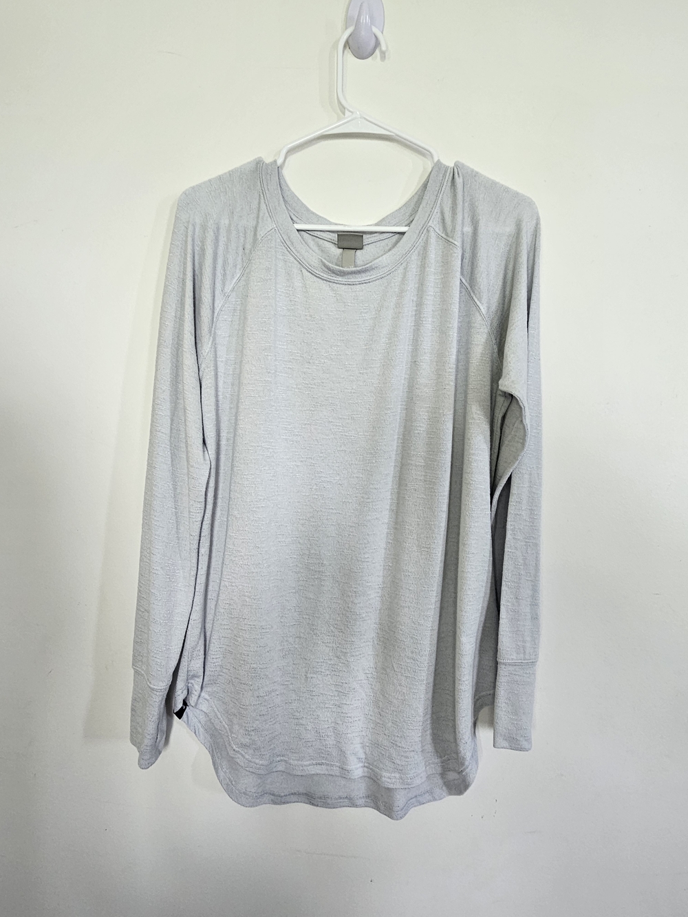 Bench Light Grey Long Sleeve Activewear Top Thumbholes XL